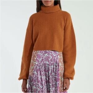 NWT AMUR Jaco Ribbed Turtleneck Sweater